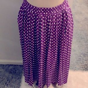 Polkadot maxi skirt